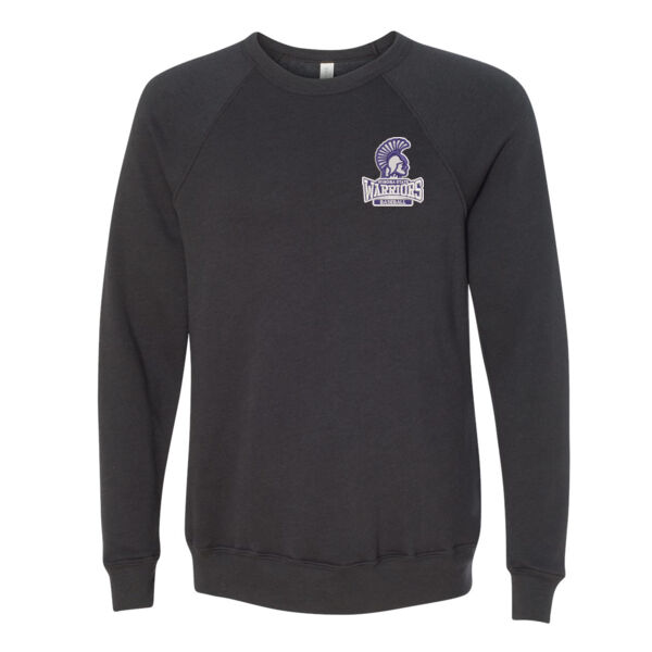 BELLA + CANVAS - Unisex Sponge Fleece Raglan Crewneck Sweatshirt - Embroidered Logo Thumbnail