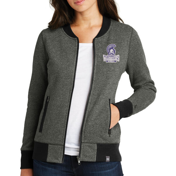 New Era® Ladies French Terry Baseball Full-Zip - Embroidered Logo Thumbnail